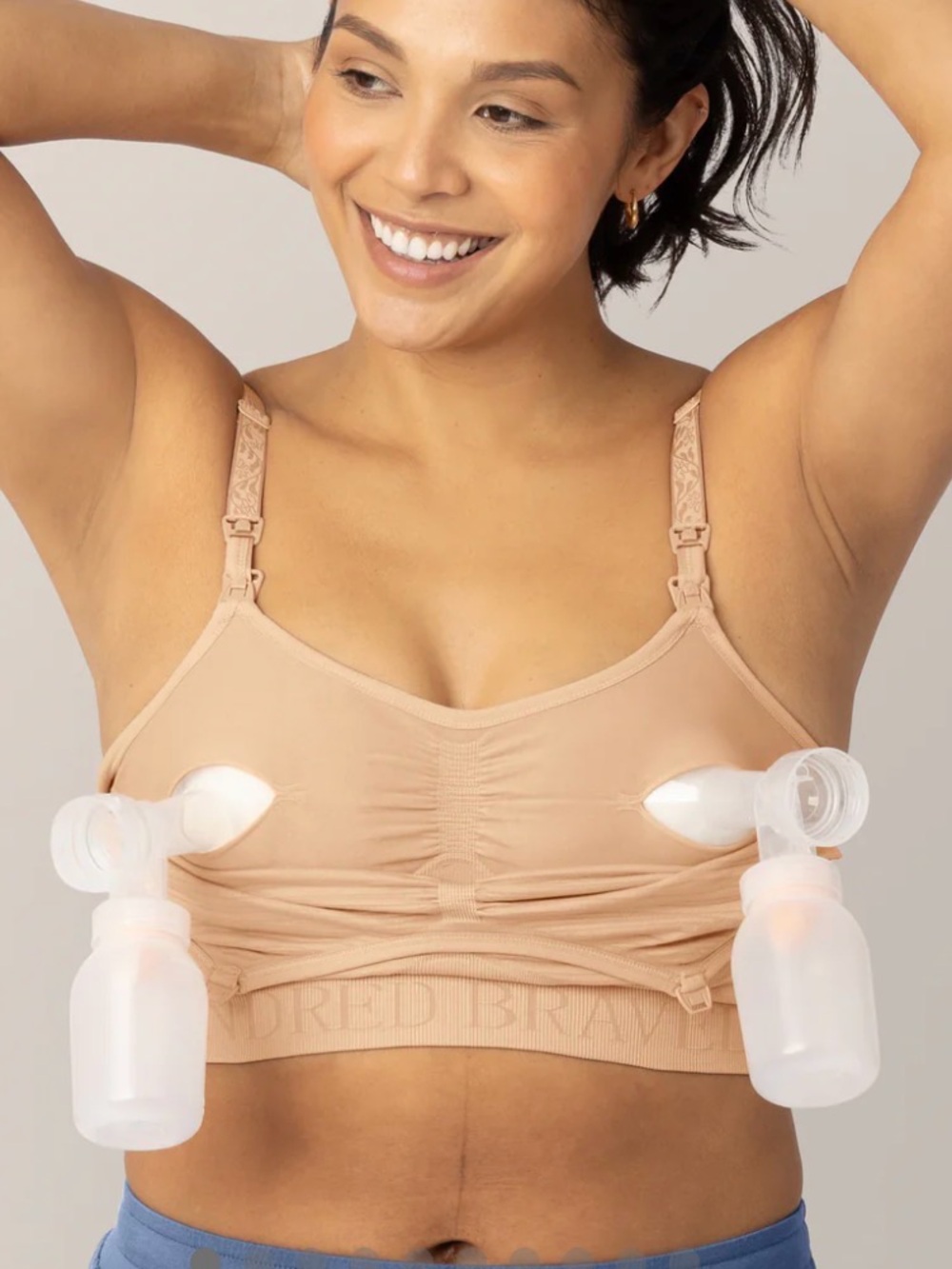 Pair of 2 Kindred Bravely Sublime hands free nursing and pumping bras